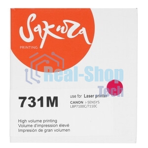 Картридж лазерный Sakura 731M для Canon i-sensys LBP7100C/7110C, пурпурный, 1 500 к.