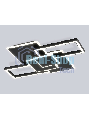 Потолочный светодиодный светильник Ambrella light FA1032/5 BK черный 95W 3000K-6400K 705*500*95 (ПДУ ИК)