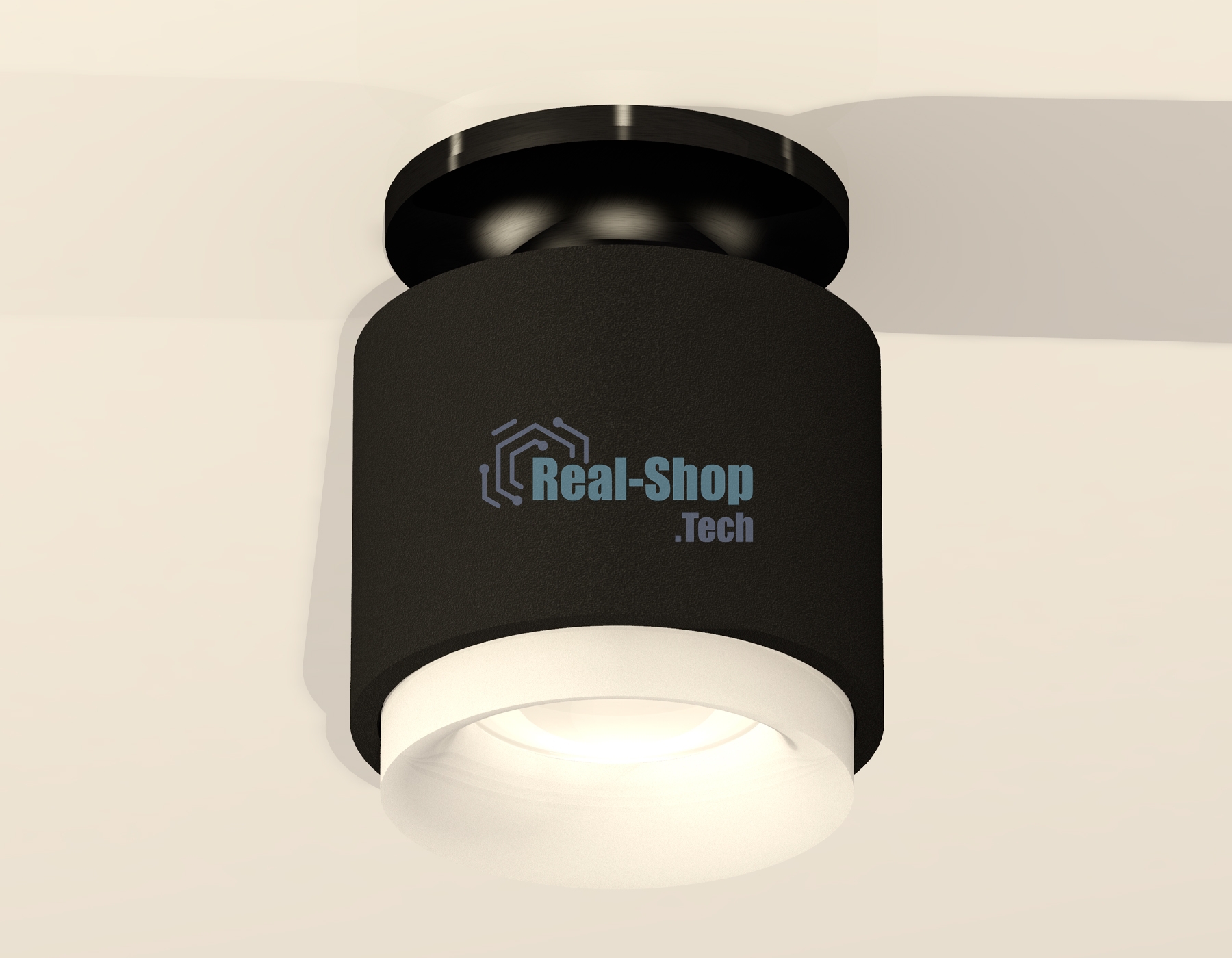 Светильник Ambrella Light XS7511064 SBK/PBK/FR черный песок/черный полированный/белый матовый MR16 GU5.3 (N7926, C7511, N7165)