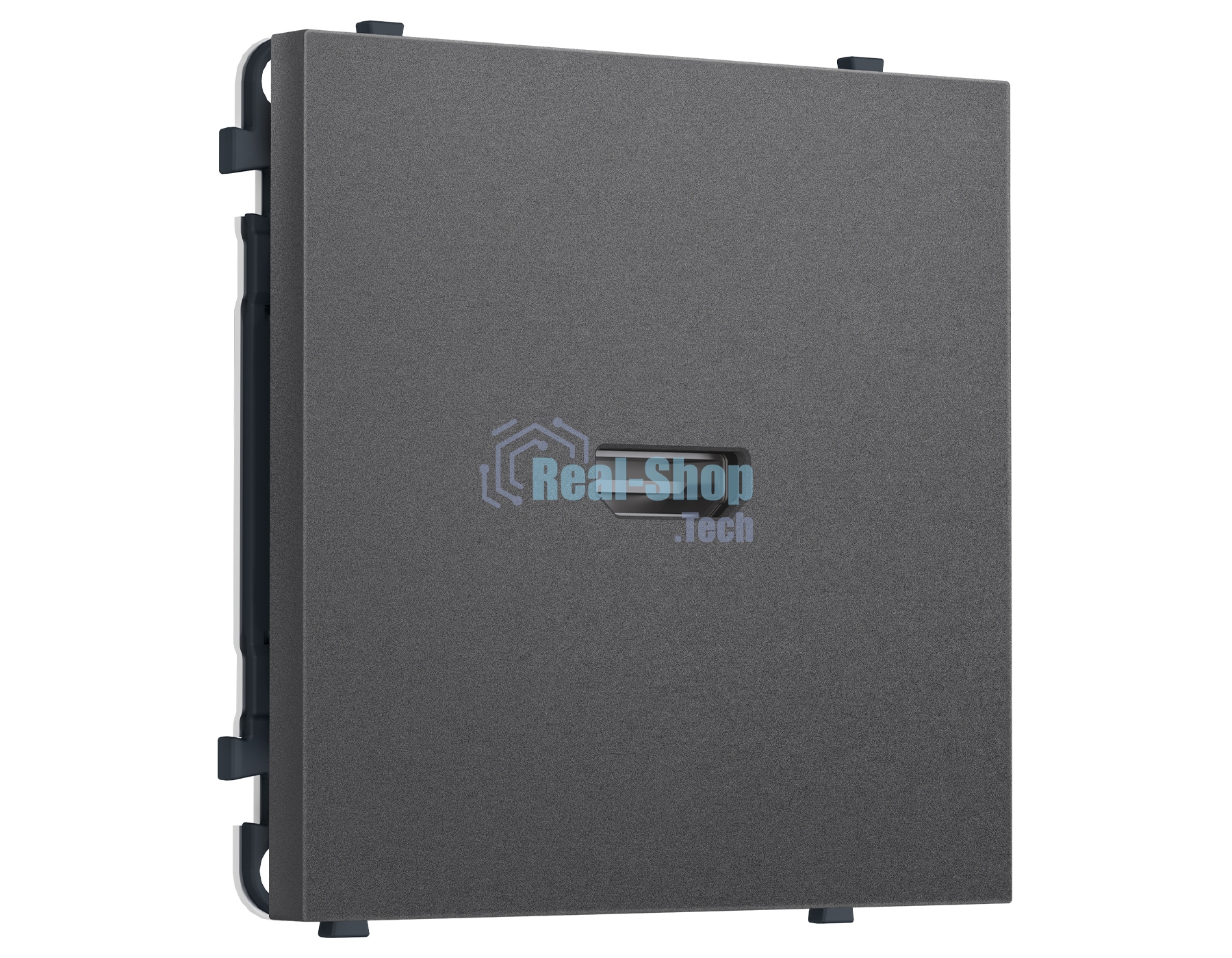 Комплект механизма розетки HDMI 2.1 SIGMA Антрацит серый 30V/900MS 4K-120HZ 8K-60Hz QUANT PRO (SP6640, PR223)