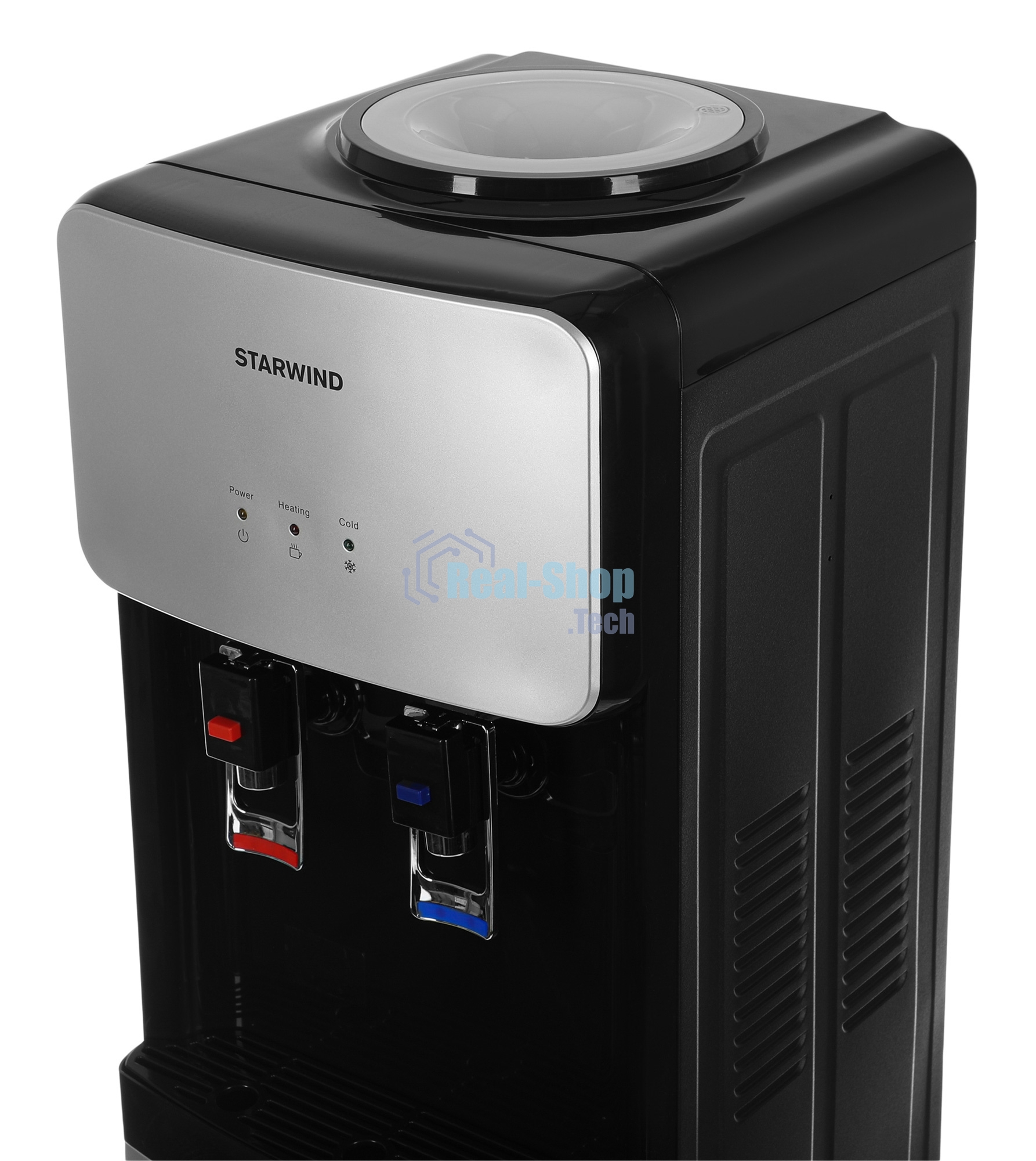 Кулер для воды Starwind SW-1011EB, верхняя загрузка, нагрев 95 °С, охлаждение 10 °С, черный/серебристый