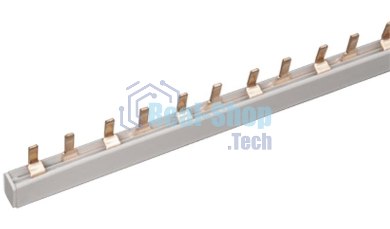 Шина соединительная типа IEK YNS21-2-063PIN (штырь) 2Р 63А (дл.1м) IEK