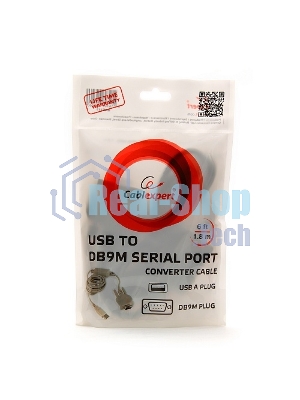 Переходник Cablexpert с USB на Com 1.8m