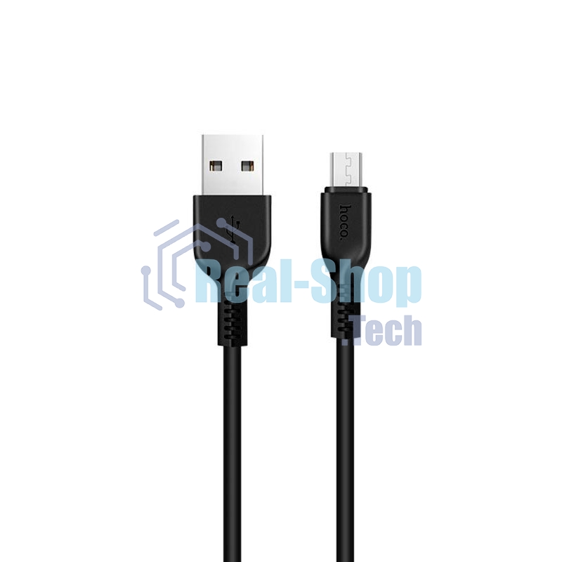Кабель USB 2.0 HOCO X20, AM/microBM, черный, 3м