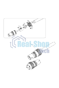 Разъем гнездо TV без пайки Металл 