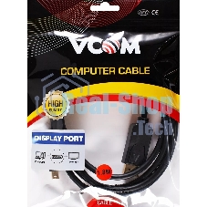 Кабель-переходник Mini DisplayPort M -> DisplayPort M 4K*60 Hz 1,8 м VCOM CG682-1.8M