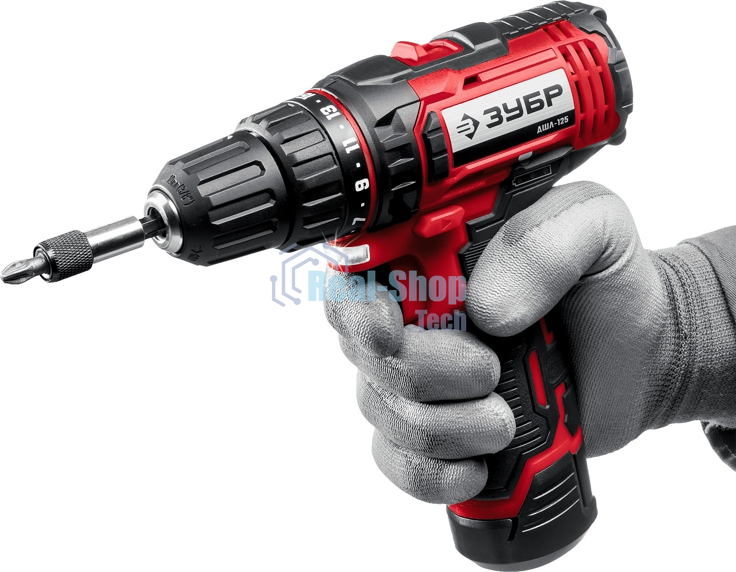 Дрель-шуруповерт аккумуляторная ЗУБР ДШЛ-125-22, Аккумуляторная, 12В, 2 АКБ, Кейс