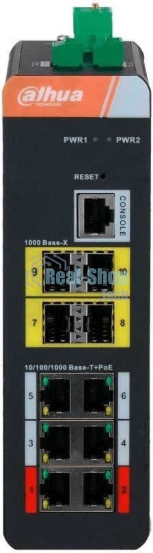 Коммутатор Dahua DH-IS4410-6GT-120 6G 4SFP 6PoE 120W управляемый