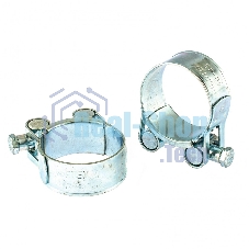 Хомуты металлические Сибртех, силовые 40-43 мм, ширина 20 мм, шарнирные, W1, 2 шт. 47525