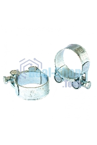 Хомуты металлические Сибртех, силовые 40-43 мм, ширина 20 мм, шарнирные, W1, 2 шт. 47525