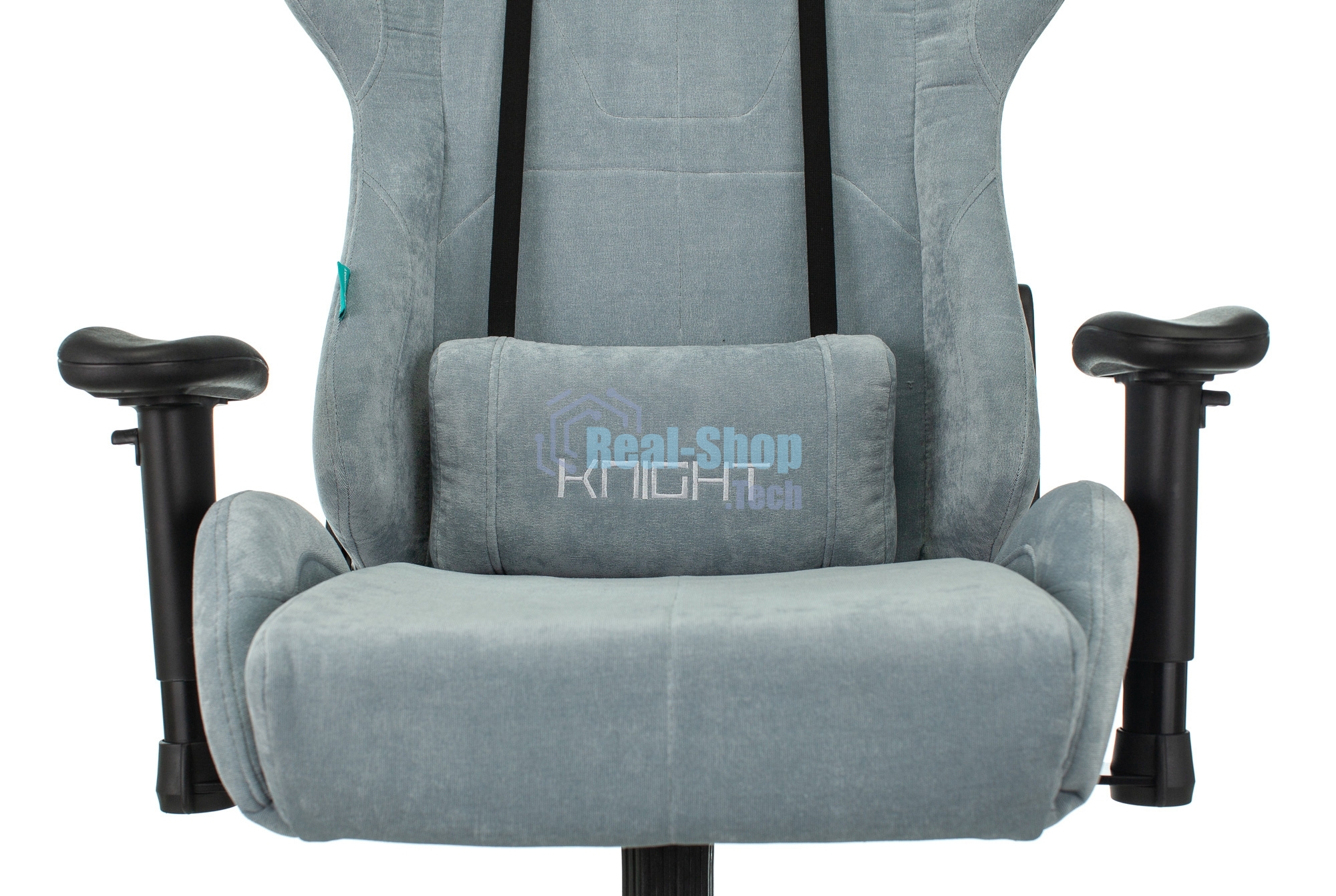 Кресло игровое Бюрократ VIKING KNIGHT LT28 FABRIC серо-голубой крестовина металл/пластик