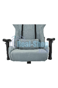 Кресло игровое Бюрократ VIKING KNIGHT LT28 FABRIC серо-голубой крестовина металл/пластик