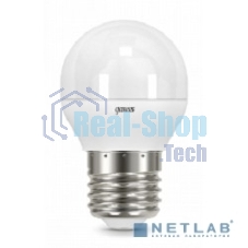 Лампа светодиодная Gauss LED Шар E27 6.5W 520lm 3000K 1/10/50