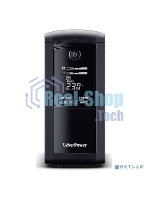 Источник бесперебойного питания UPS CyberPower VP1000EILCD Line-Interactive 1000VA/550W USB/RS-232/RJ11/45 (6 IEC С13)
