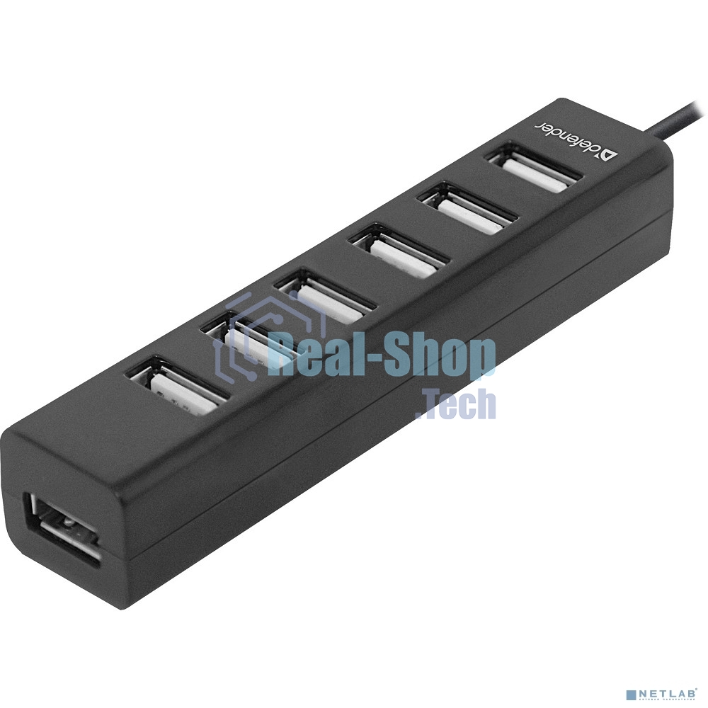 USB-концентратор Defender Quadro Swift USB2.0, 7 портов