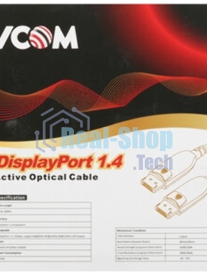 Активный оптический кабель VCOM DP1.4 32Gbs/8K@60Hz 15м D3751-15M