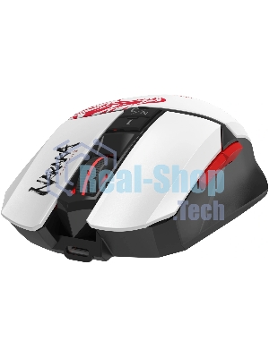 Мышь беспроводная/проводная A4Tech Bloody R36 Ultra белый, 12000 dpi, USB Type-A, радиоканал, кнопки - 7
