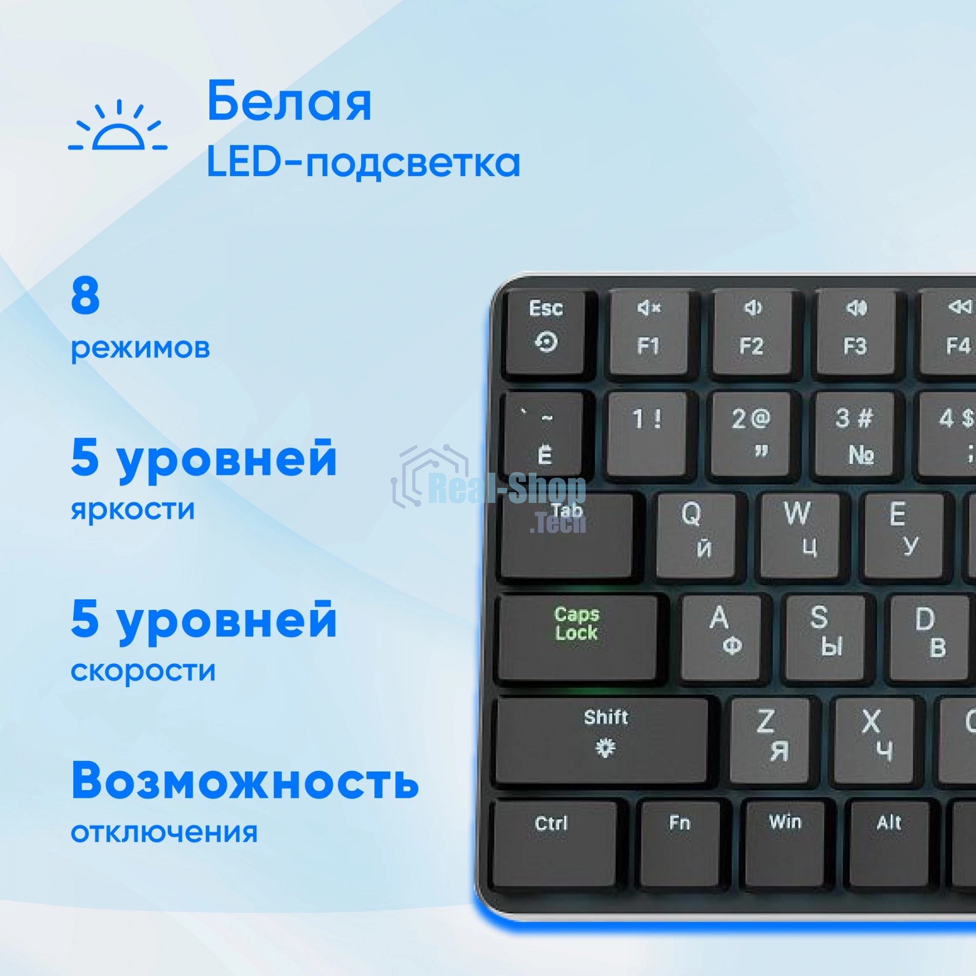 Клавиатура Oklick K953X проводная, USB Type-A, чёрный