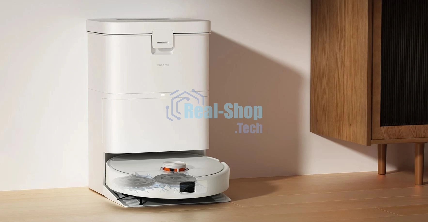 Робот-пылесос Xiaomi Robot Vacuum H50 EU белый, 5200 мАч Li-Ion, уборка сухая/влажная, пылесборник контейнер 0.28 л