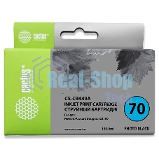 Картридж струйный Cactus CS-C9449A черный для №70 HP Designjet Z3100 (130мл)