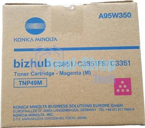 Тонер-картридж Konica-Minolta bizhub C3351/C3851 красный TNP-49M
