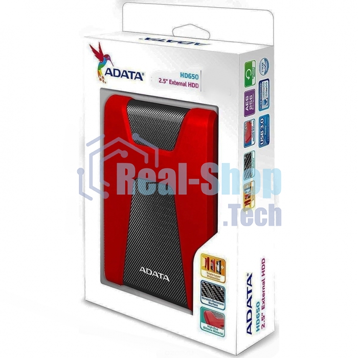 Внешний HDD AData USB 3.0 1Tb AHD650-1TU3-CRD DashDrive Durable 2.5