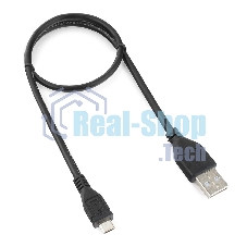 Кабель Gembird/Cablexpert CCP-mUSB2-AMBM-0.5MКабель USB 2.0 Pro, AM/microBM 5P, 0.5м, экран, черный, пакет