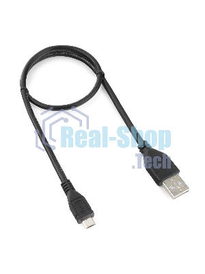 Кабель Gembird/Cablexpert CCP-mUSB2-AMBM-0.5MКабель USB 2.0 Pro, AM/microBM 5P, 0.5м, экран, черный, пакет