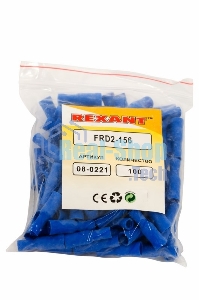 Разъем штекерный изолированный Rexant гнездо 4 мм 1.5-2.5 мм² (РШи-м 2.5-4/РШИм 2-5-4) синий