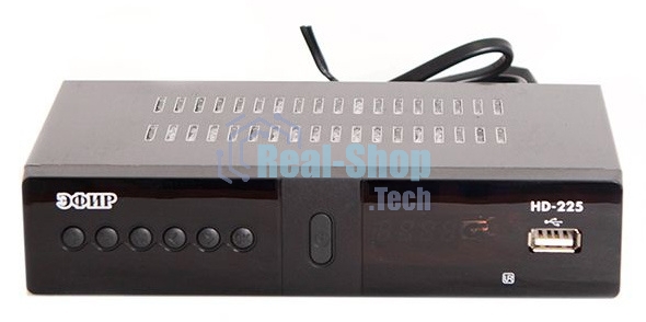 Ресивер эфирный цифровой DVB-T2/C HD HD-225 метал, дисплей DOLBY DIGITAL, Эфир