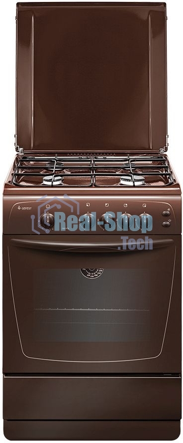 Плита газовая Gefest ПГ 1200 С6 К43 коричневый, конфорок 4 шт, духовка 63 л, 60 см x 85 см x 60 см