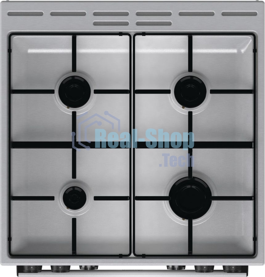 Плита комбинированная Gorenje GKS6C70XJ серый, конфорок 4 газовых, духовка 71 л, 60 см x 85 см x 60 см