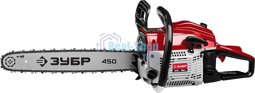 Бензопила Зубр ПБЦ-М52-45, 52 см3, шина 45 см
