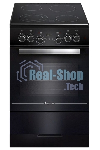 Плита электрическая Gefest ЭП Н Д 5560-03 0057 черный, конфорок 4 электрических, духовка 55 л, 50 см x 85 см x 58.5 см
