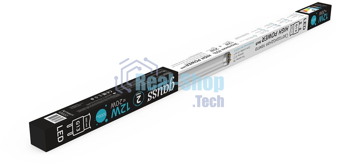 Лампа светодиодная Gauss Elementary T8 12Вт 4000К G13 1000лм 600мм стекло