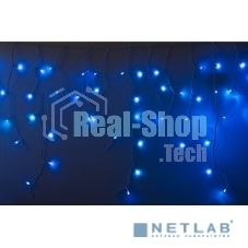 Гирлянда Neon-night Айсикл (бахрома) светодиодный, 4,8 х 0,6 м, белый провод, 230 В, диоды синие, 152 LED