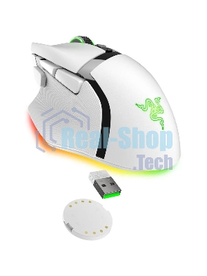 Мышь беспроводная/проводная Razer Basilisk V3 Pro 35K белый, 35000 dpi, радиоканал, Bluetooth, USB, кнопки - 11