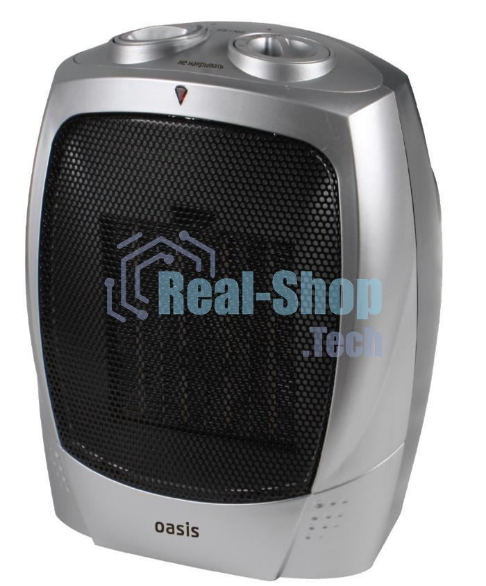 Тепловентилятор Oasis KS-15 серый, 1500 Вт, 20 м2