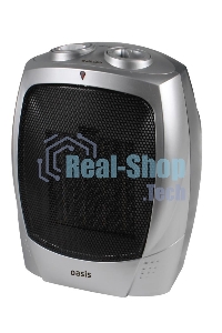 Тепловентилятор Oasis KS-15 серый, 1500 Вт, 20 м2