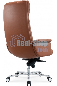 Кресло руководителя Cactus CS-LBR-CARACAS кожа крестов. алюминий