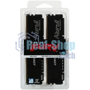 Оперативная память Kingston Fury Beast, DDR5, 32GB (1x32GB), 5600MHz, CL40, DIMM, с радиаторами, черный