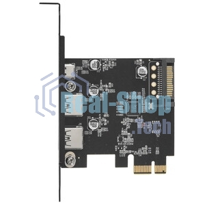 Контроллер USB 3.1 Gembird SPCR-03 в разъем PCI-e, 2xUSB-A + 1xType-C