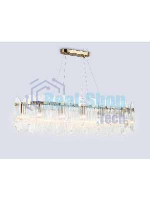 Светильник Ambrella light LH31255/12 BS/CL латунь/прозрачный E14*12 max 40W 1000*340*270