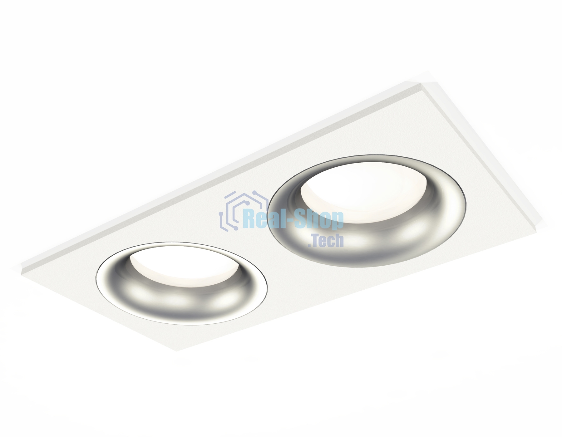 Комплект встраиваемого светильника Ambrella light XC7635004 SWH/MCH белый песок/хром матовый MR16 GU5.3 (C7635, N7013)