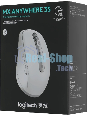 Мышь беспроводная/проводная Logitech MX Anywhere 3S серый, 8000 dpi, радиоканал, Bluetooth, USB, кнопки - 6