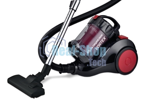 Пылесос Centek CT-2529 красный/черный мультициклон 2000/350Вт, стакан 1,5 л, телескоп металл. трубка