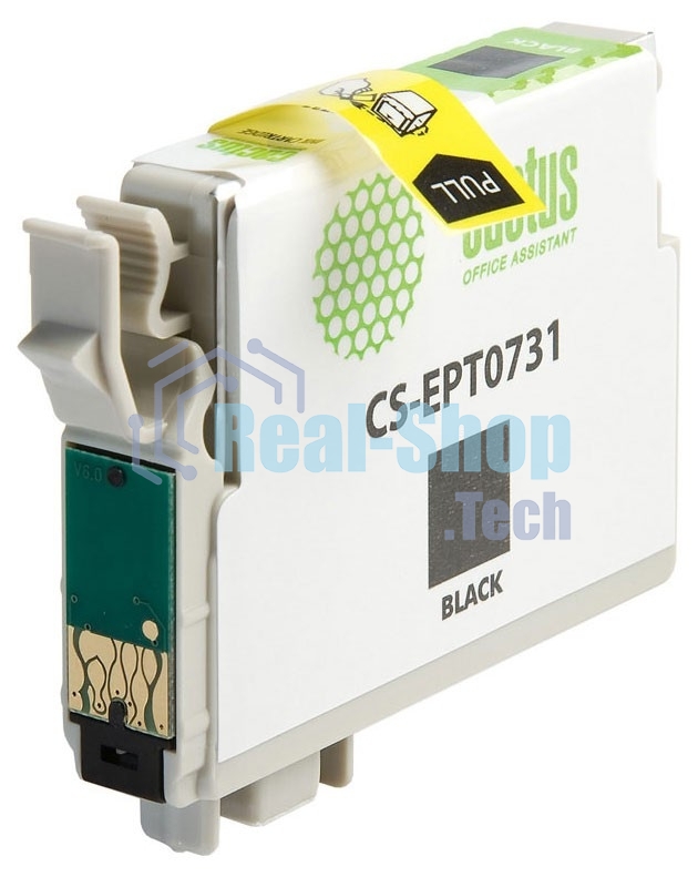 Картридж струйный Cactus CS-EPT0731 черный (11,4 мл) для Epson Stylus С79/C110/СХ3900/CX4900/CX5900/CX7300/CX8300/CX9300