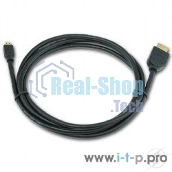 Кабель Cablexpert HDMI-micro HDMI CC-HDMID-6, 19M/19M, v2.0, медь, позол.разъемы, экран, 1.8м, черный, пакет