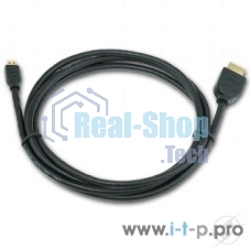Кабель Cablexpert HDMI-micro HDMI CC-HDMID-6, 19M/19M, v2.0, медь, позол.разъемы, экран, 1.8м, черный, пакет