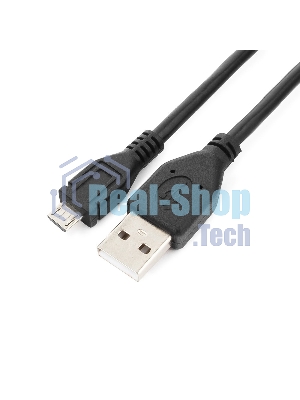 Кабель Gembird/Cablexpert USB 2.0 Pro, AM/microBM 5P, 0.5м, экран, черный, пакет
